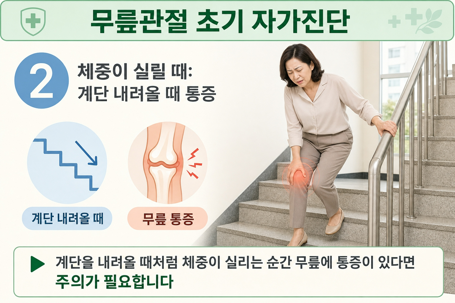 무릎 관절염 초기증상