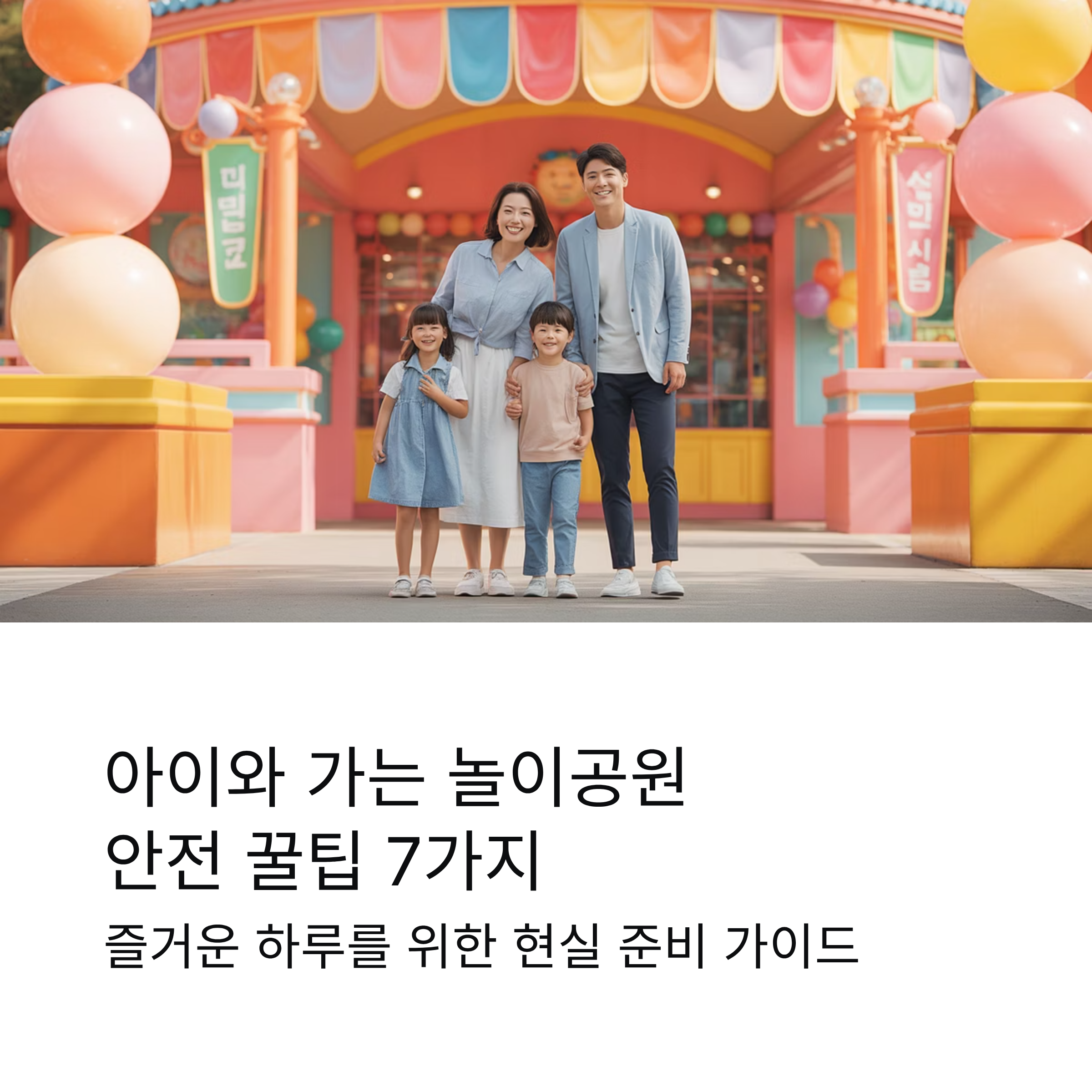 놀이공원 안전 꿀팁, 아이와 함께라면 꼭 챙겨야 할 준비 체크