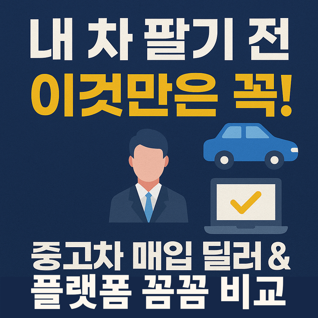 내 차 팔기 전 꼭 알아야 하는 것 들