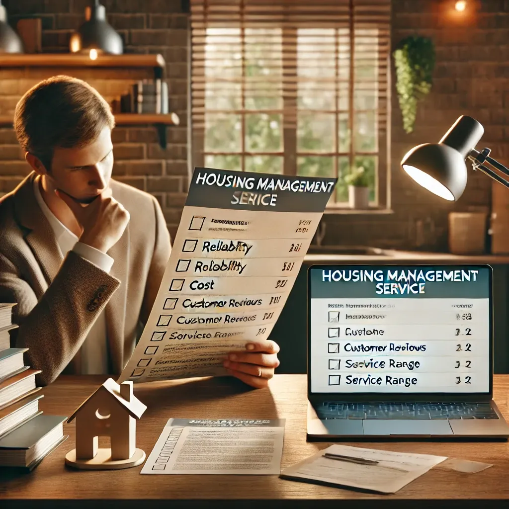 주택 관리 서비스 선택 시 주의할 점 시각적 이미지