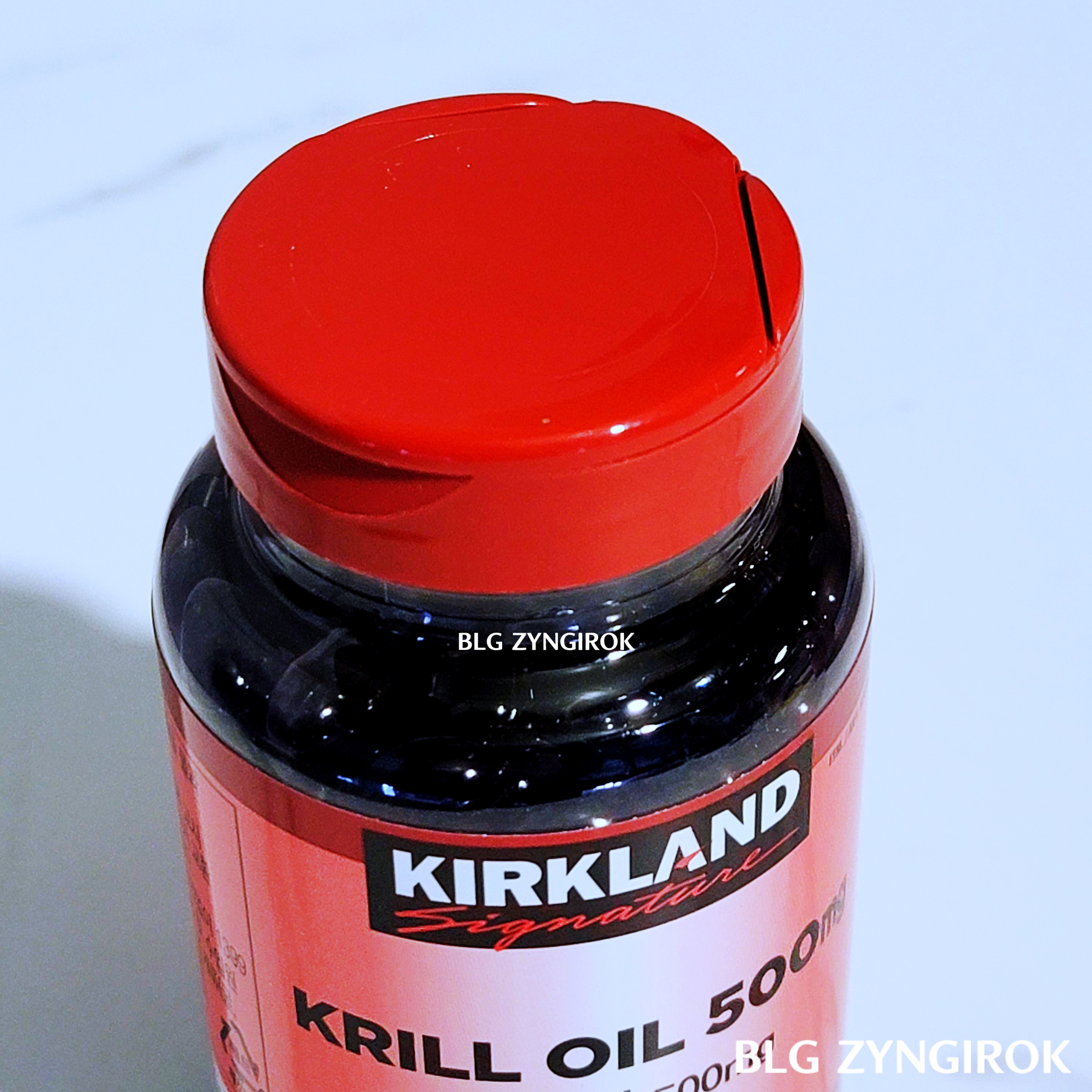 커클랜드-시그치처-크릴오일-500mg-뚜껑모습이다.