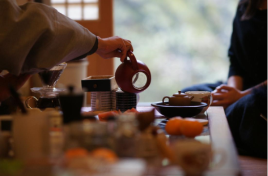 스님,차담, 귤 다도