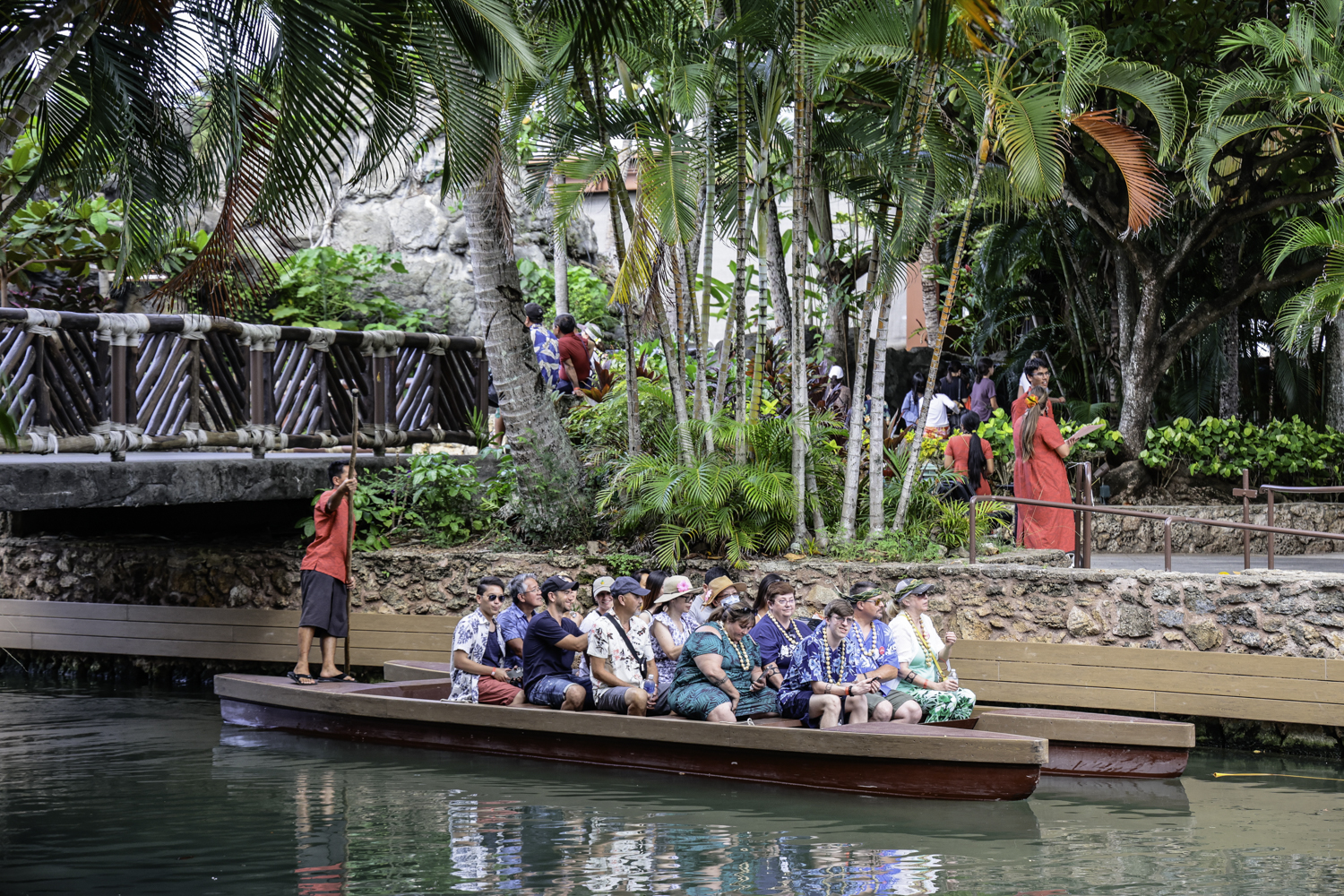 하와이 폴리네시안 센터 카누