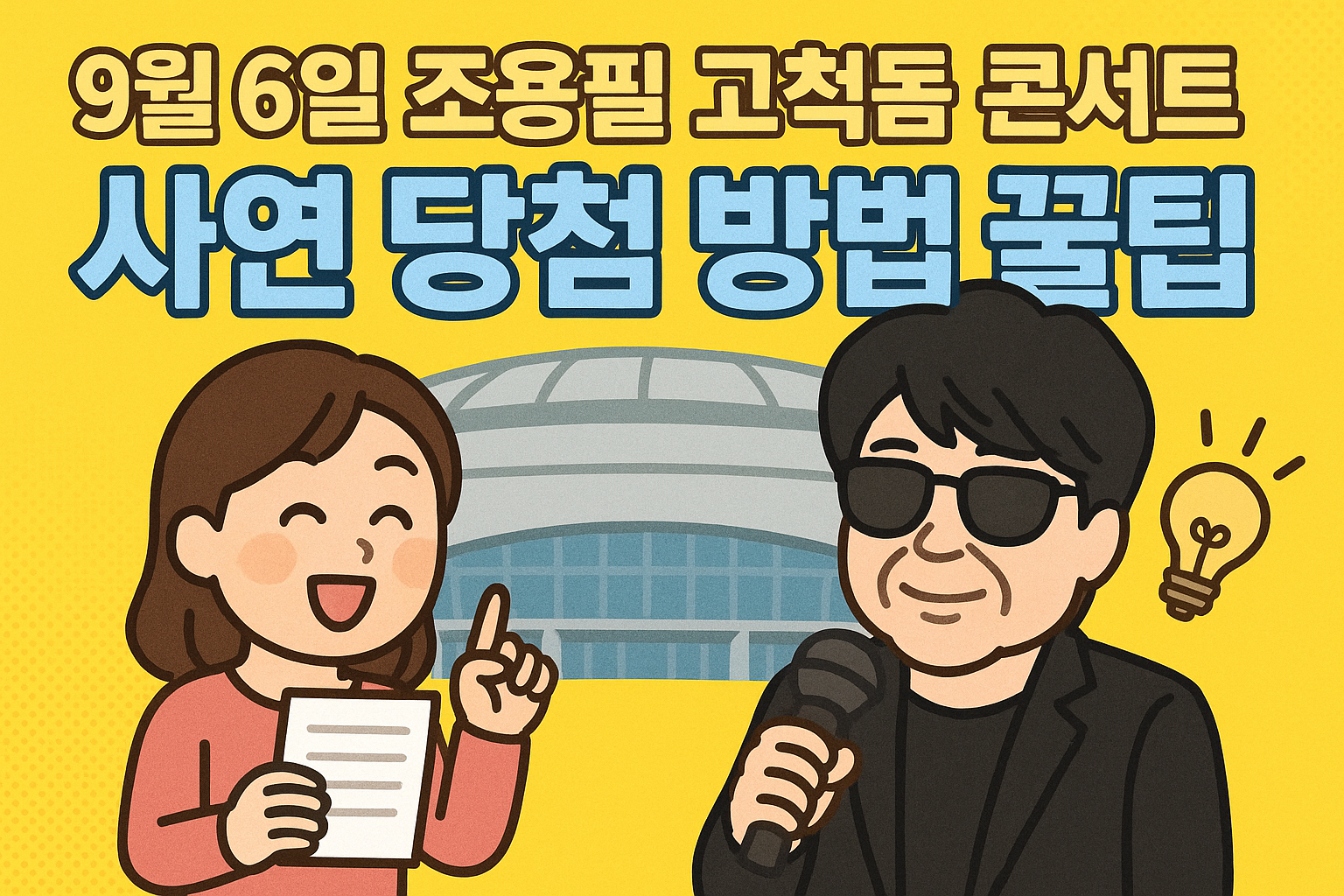 조용필 고척돔 콘서트 사연당첨 꿀팁