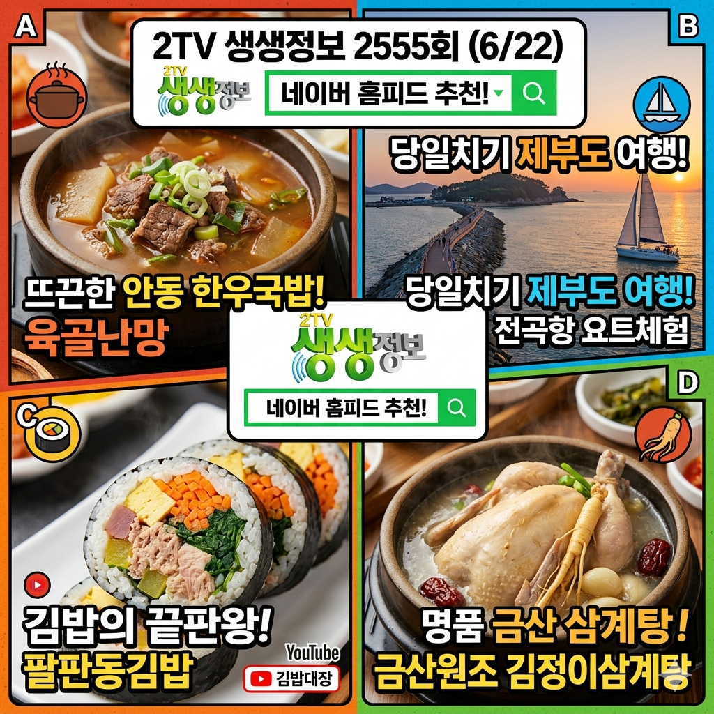 2TV 생생정보 2555회 6월 22일 방송정보
