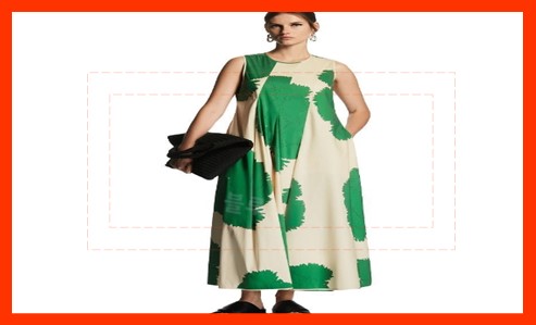 cos 플레어 미디 드레스