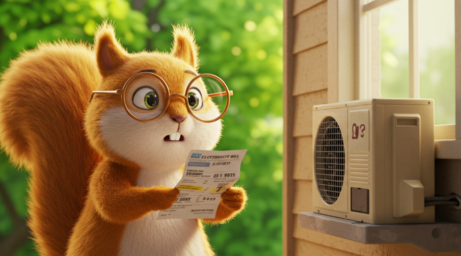 전기세 보는 다람쥐