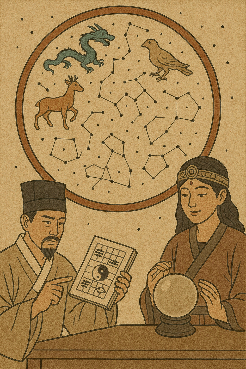 한국 별자리와 민간 점성술의 차이