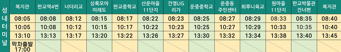 성내터미널노선
