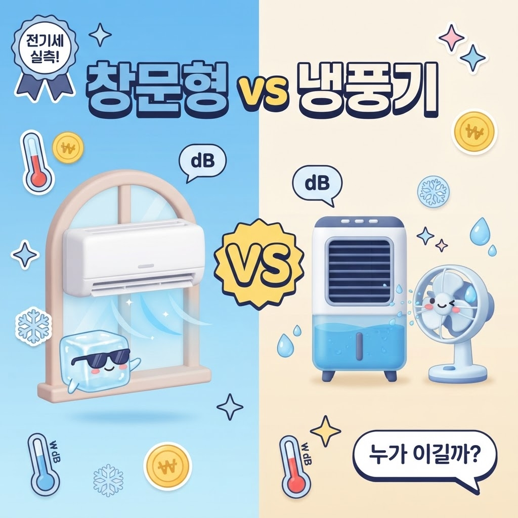 창문형에어컨과 냉풍기 비교 썸네일