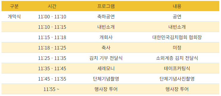 김장 김치 축제 