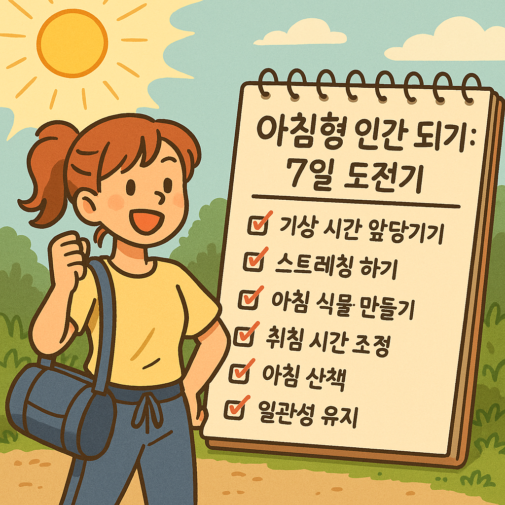 아침형 인간 되기: 7일 도전기