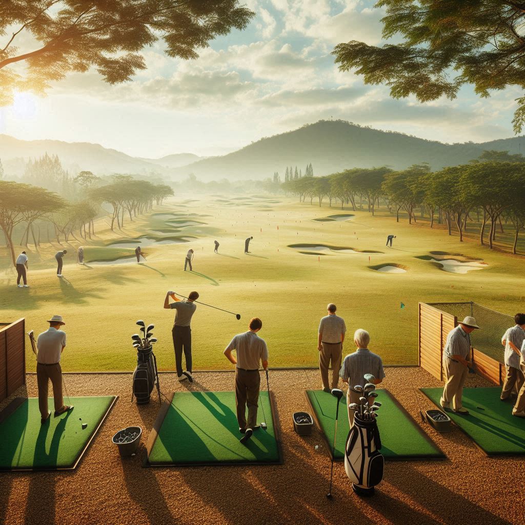 실외골프연습장 배경