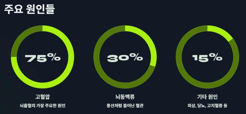 뇌출혈 원인(유형별특징), 초기증상(통증), 예방법: 절대 남의 일이 아닙니다!