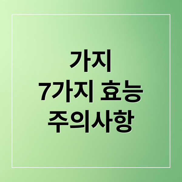 가지효능