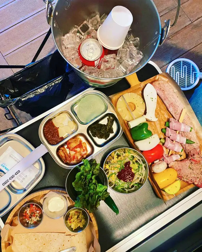 생생정보 춘천 인디언 텐트 캠핑 바베큐 맛집