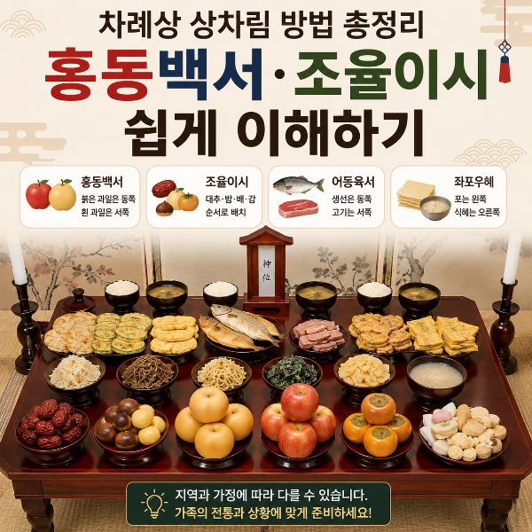 추석 차례상 상차림 총정리 썸네일