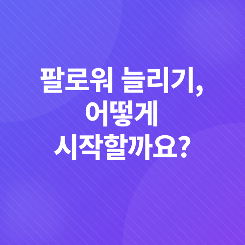 인스타그램 팔로워 늘리기_2