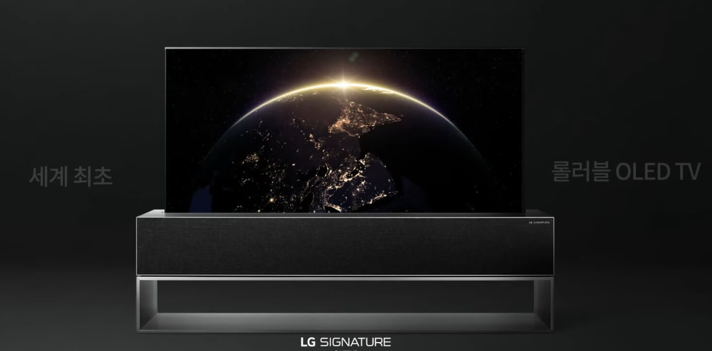 OLED 기술로 완성된 세계 최초 롤러블 OLED TV