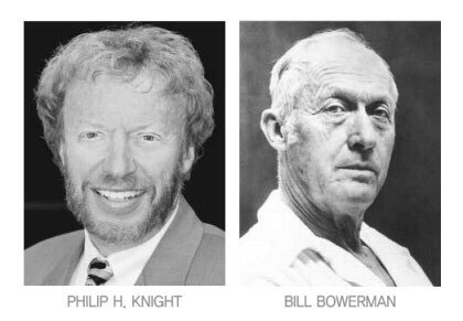나이키 창립자 필 나이트와 빌 바우어만
