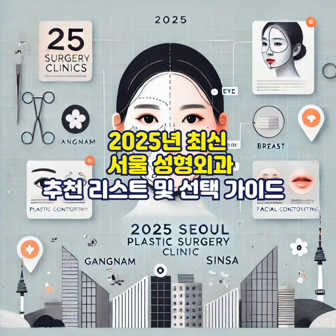 2025년 최신 서울 성형외과 추천 리스트 및 선택 가이드
