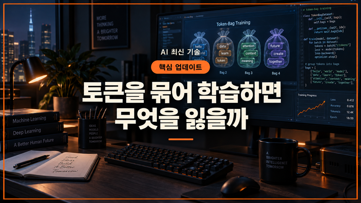 토큰 중첩 학습을 설명하는 코딩 블로그 대표 이미지