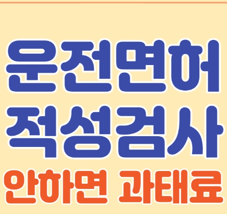 운전면허 적성검사 갱신