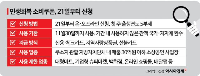 소비쿠폰 신청 절차 안내 이미지