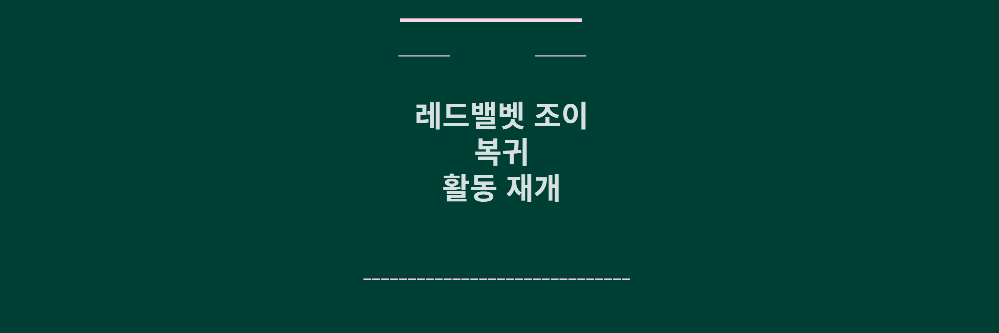 레드밸젯 조이