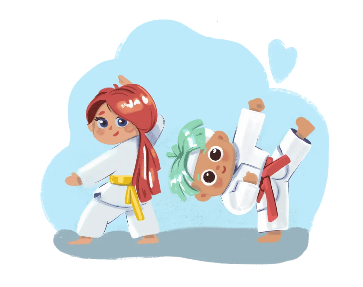 태권도-하는-아이-두명