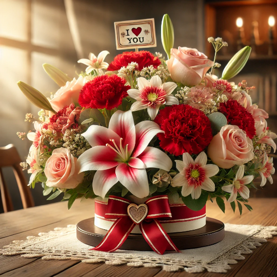 부모님 꽃 선물 이미지