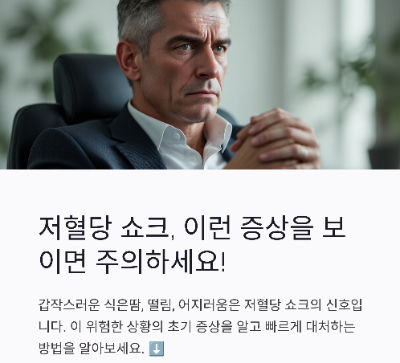 (저혈당쇼크)