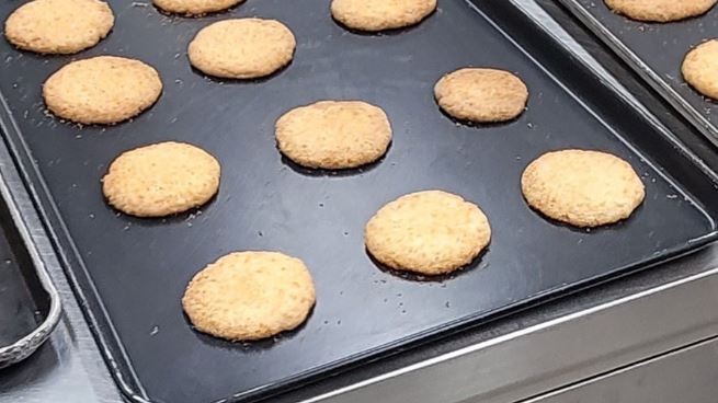 코코넛 쿠키 굽기 완성