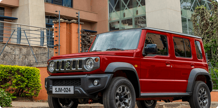 스즈키 짐니 5도어 노마드 레드컬러 이미지