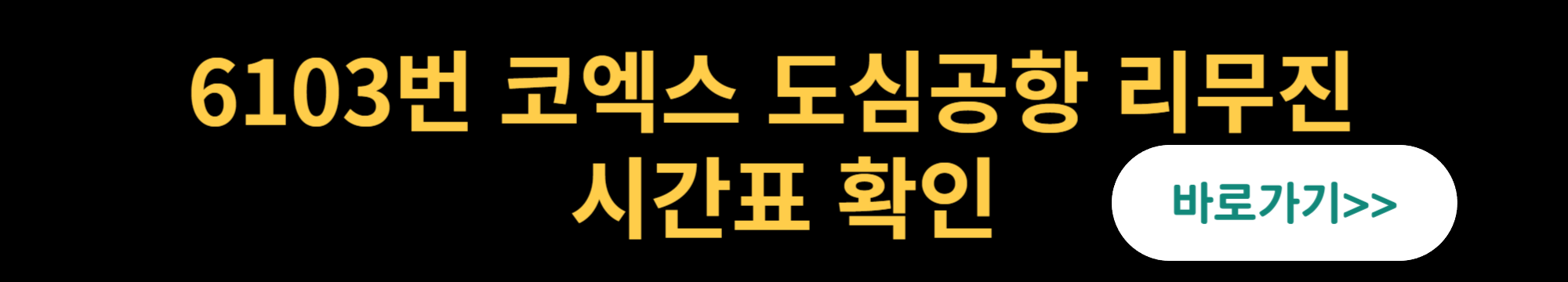 6103번 코엑스 도심공항 리무진 시간표