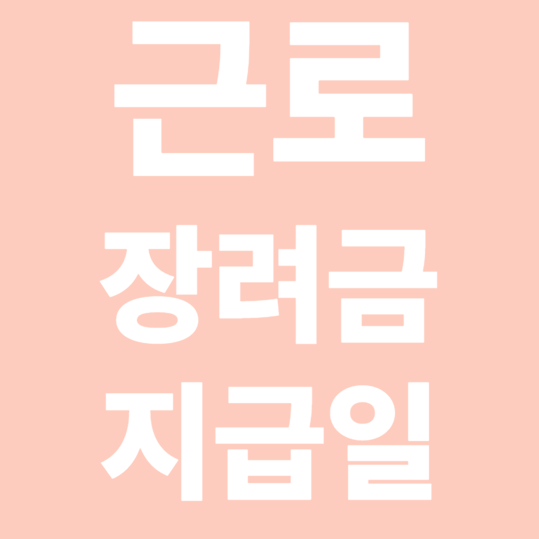 2025 근로장려금 지급일