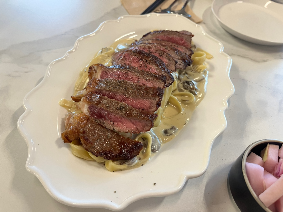 만조 양송이 크림 파스타 존맛탱