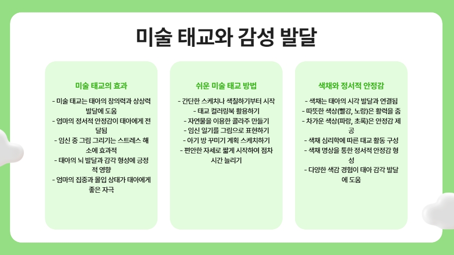 임신 기간 태교의 중요성: 행복한 엄마가 만드는 아기의 건강과 정서