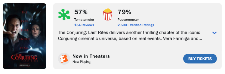 컨저링: 마지막 의식 평점