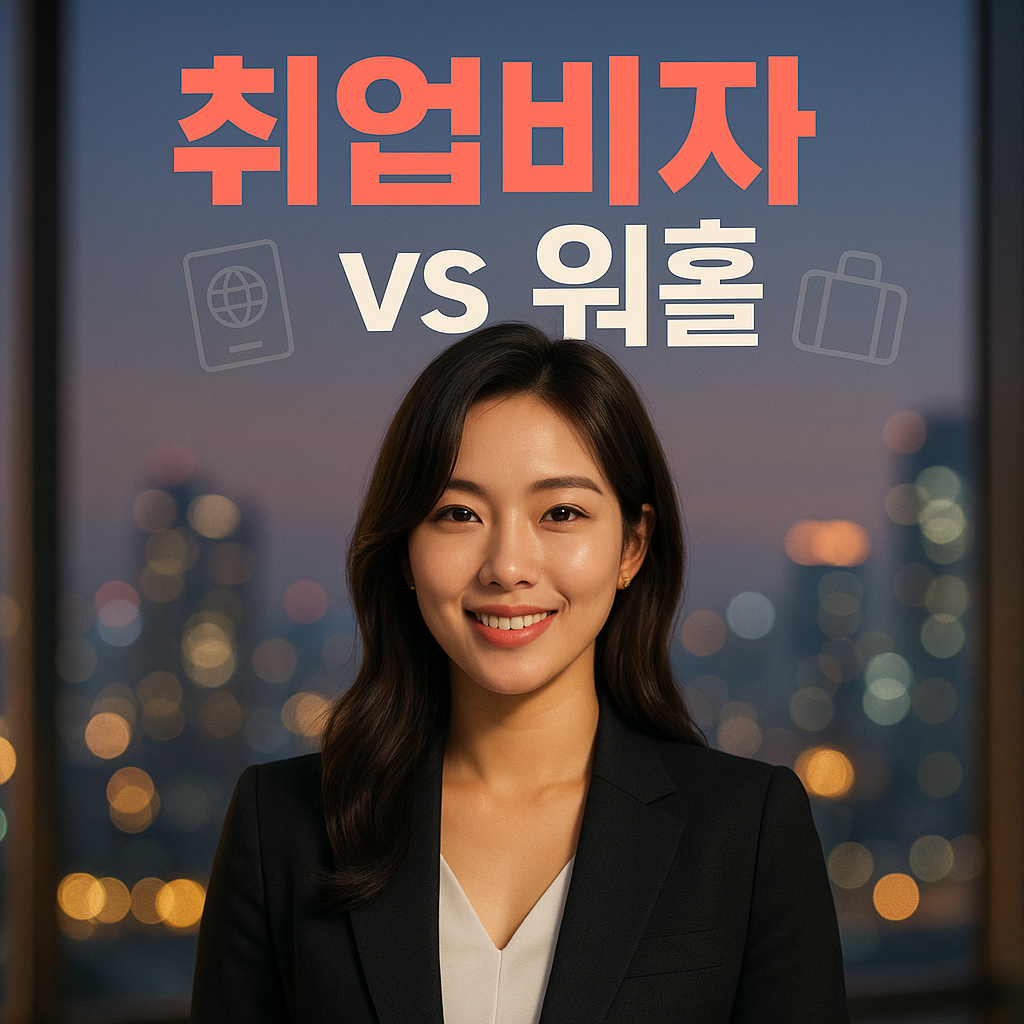 취업 비자와 워킹홀리데이 비교