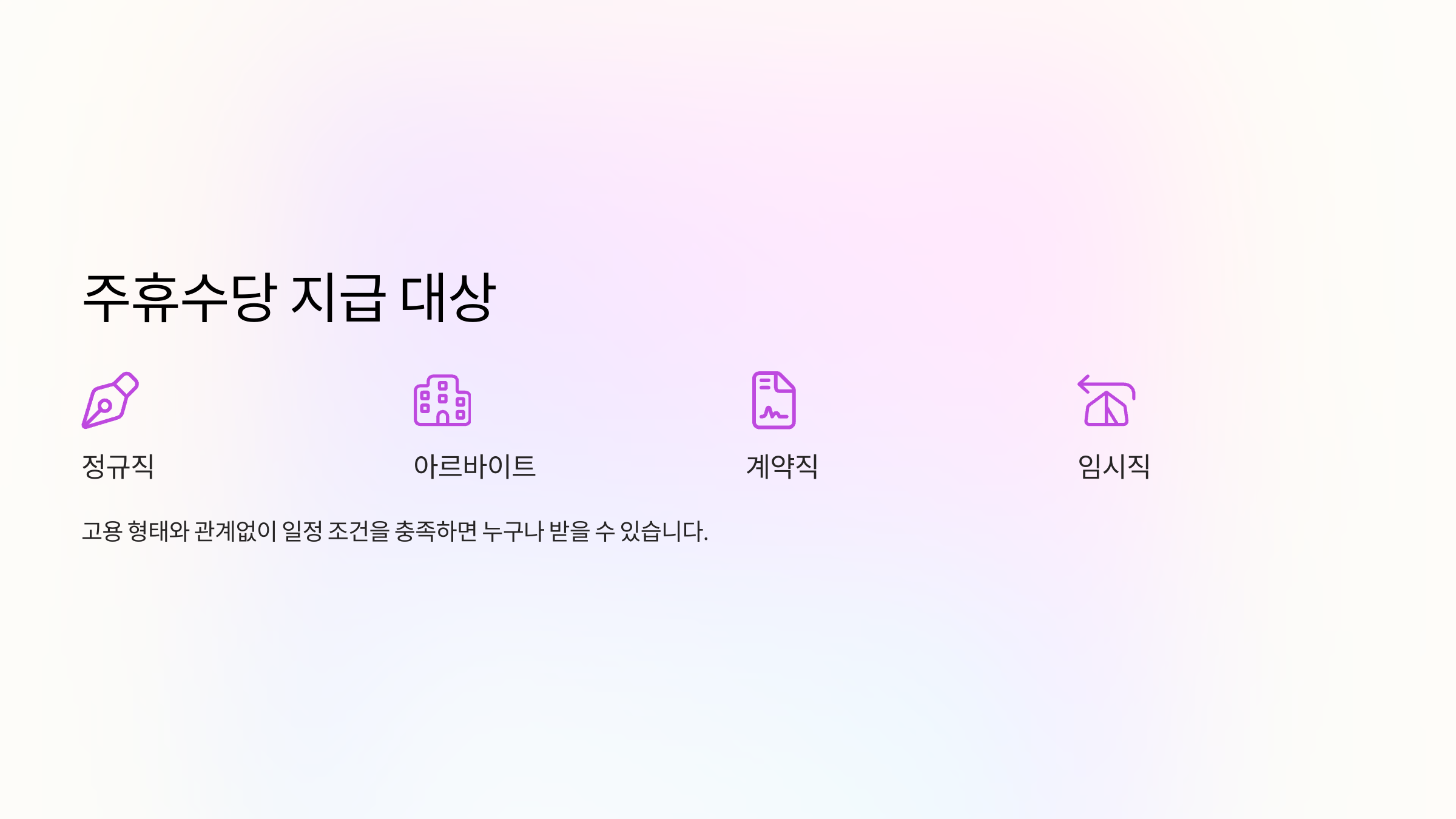 주휴수당 지급 대상