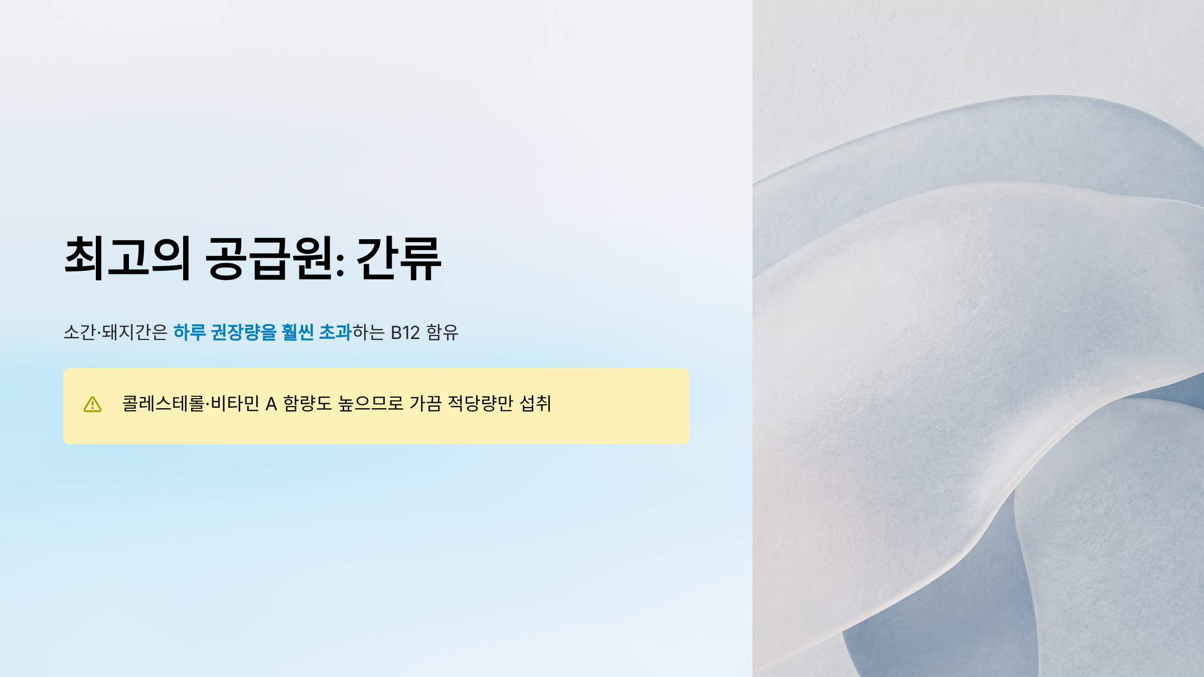 비타민 B12가 많은 음식