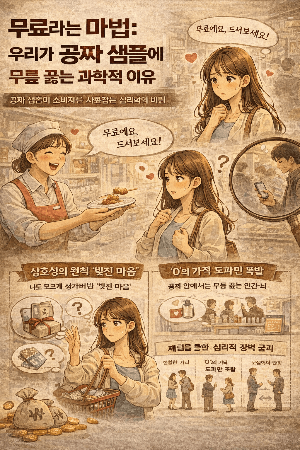 왜 우리는 공짜에 약할까 무료 샘플의 심리학적 비밀