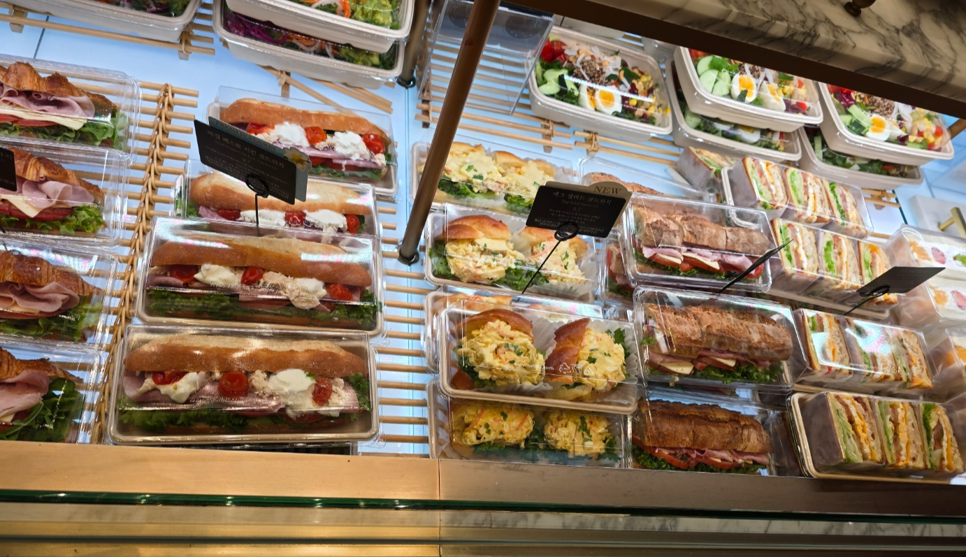 파리크라상에 진열되어 있는 빵들