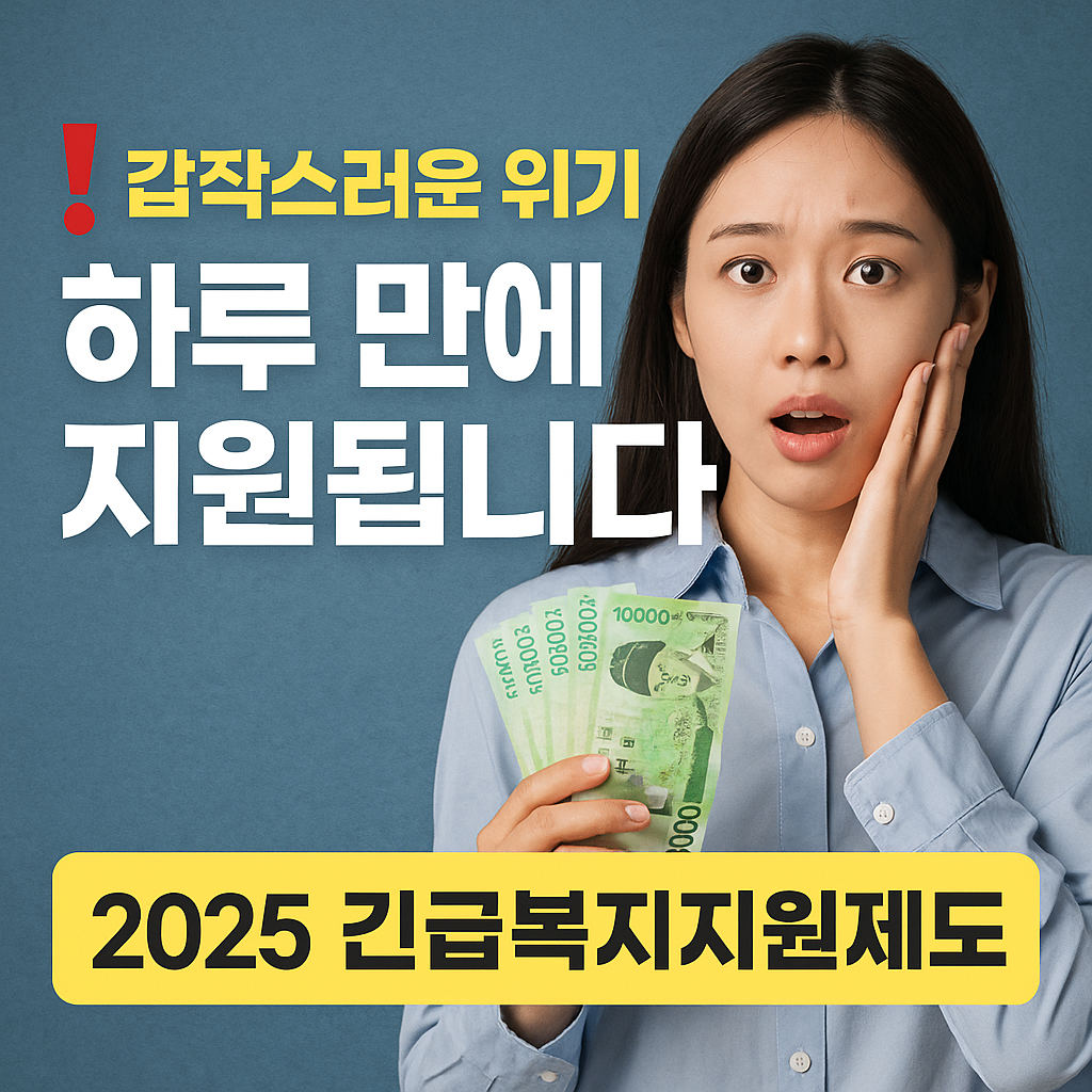 [긴급복지지원제도 2025] 몰라서 못 받으면 생계까지 위험합니다