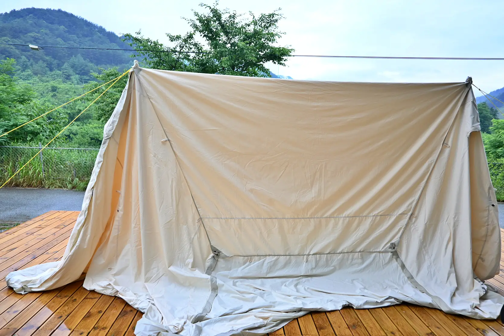 홍천 너의아지트가 되어줄께 캠핑장과 코오롱 오두막 쉘터 피칭후기 사진 15