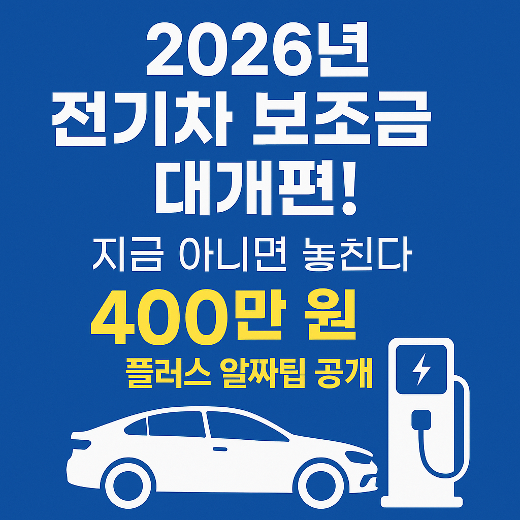 2026년 전기차 보조금