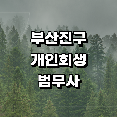부산 부산진구 개인회생 법무사
