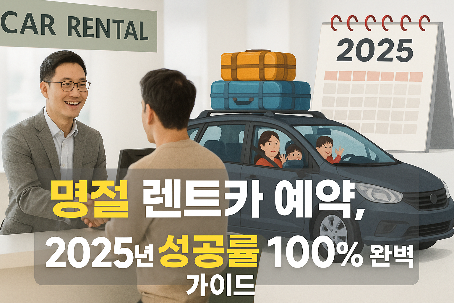 명절 렌트카 예약, 2025년 성공률 100% 완벽 가이드