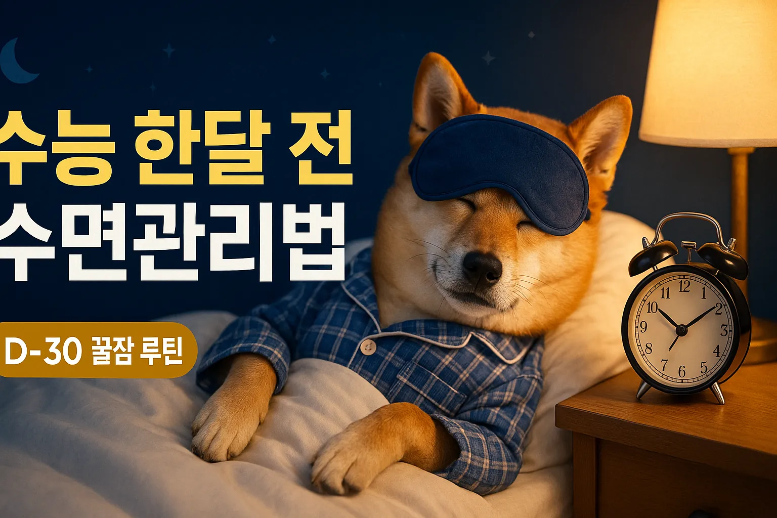 수능 D-30 수면관리법! 컨디션 200% 끌어올리는 꿀팁